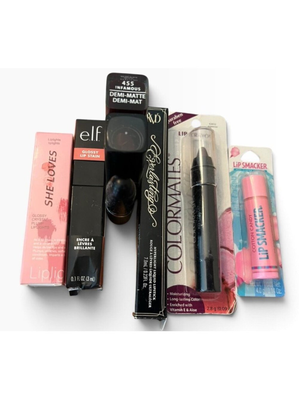 Big Lot of Lipstick Covergirl 455 Dark Berry Elf Glossy Colormates Lip Crayon
